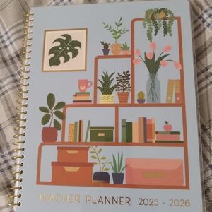 Source Unknown Blue and Gold Home Office Planner